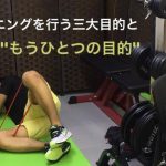 トレーニングを行う三大目的ともうひとつの目的「身体の痛みを改善させること」#10